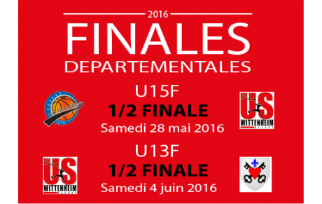 Les U13F et U15F en demi-finale !