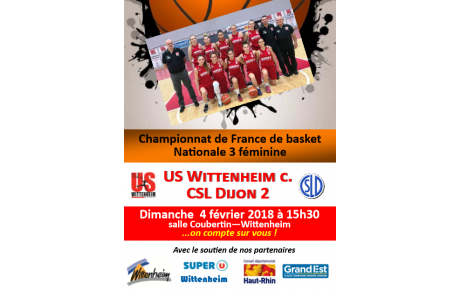 US Wittenheim VS CSL Dijon 2 