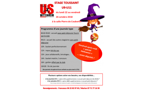 STAGES TOUSSAINT U9-U11