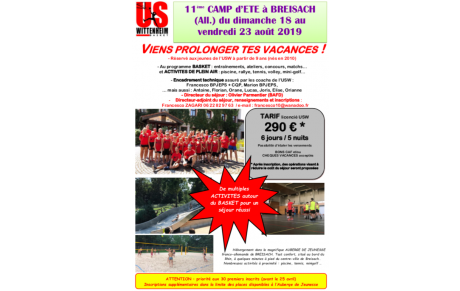 11ème CAMP D'ETE A BREISACH 